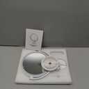 Shinowa Makeup Mirror with Lights, 20X Wall Mounted Lighted Magnifying Mirror, 2-Sided Vanity Mirror with 3 Color Lights & Brightness Adjustment, 360 Rotation Rechargeable Desk Mirror, Travel Mirror