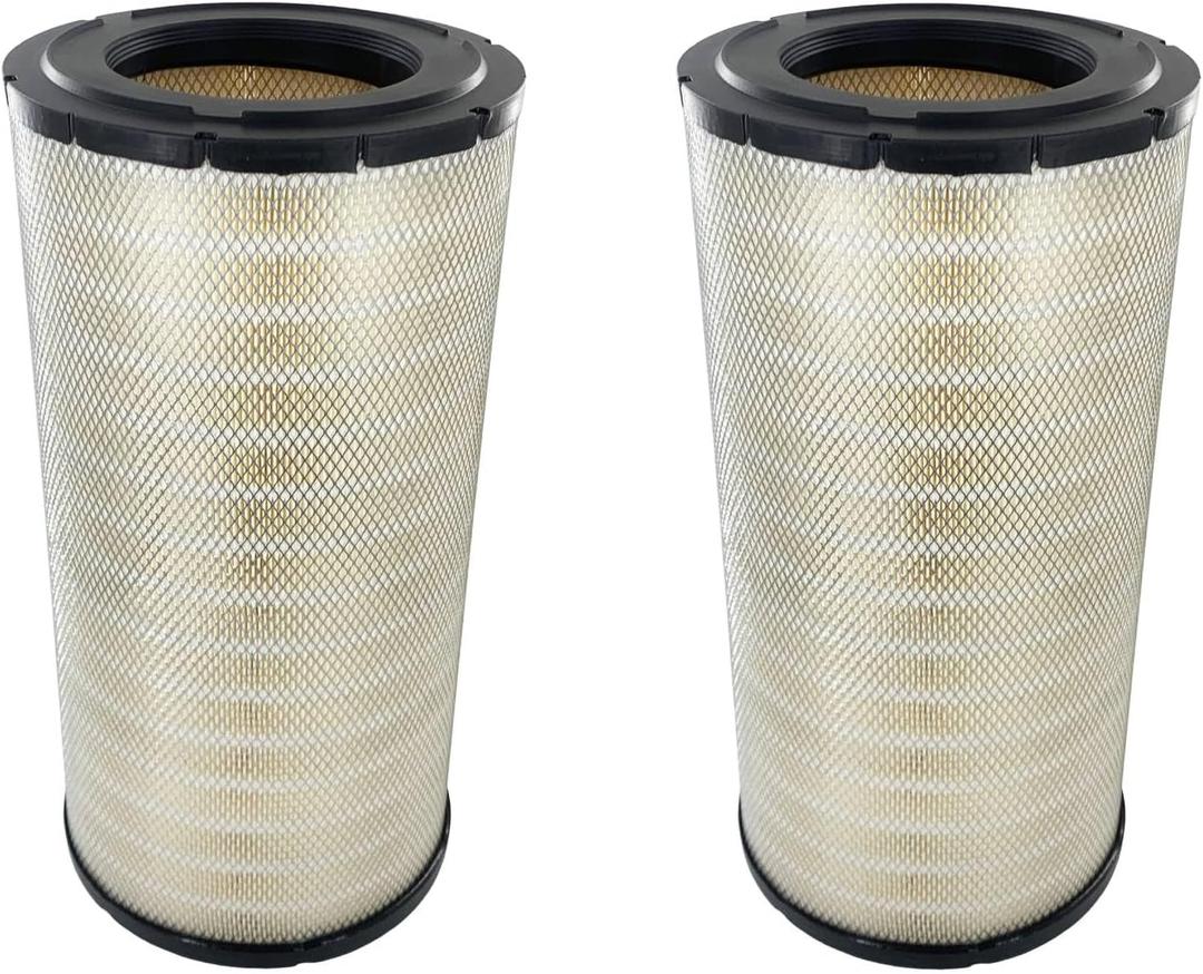 RS3534 2Pcs Engine Air Filter 25.4" x 12.8" Compatible with Kenworth T800 W900 W900L Peterbilt 378 379 388 389 Western Star 4900 EX FA SA Replace AF25248 LAF3302 46863 6863 6863 TR518
