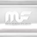 MagnaFlow Performance Exhaust Muffler 12286, Deep Signature Sound, 5x8x24" Oval, Stainless Steel, 2.5"/2.5" Inlet/Outlet, Offset/Center