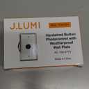 YCA1031 Photocell Sensor for Outdoor Lights, 120V Dusk to Dawn Light Control with Wall Plate Included, Post Eye Button Photocontrol, UL Listed