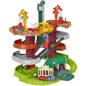 Thomas & Friends Trains & Cranes Super Tower, motorized train and track set for preschool kids ages 3 years and up