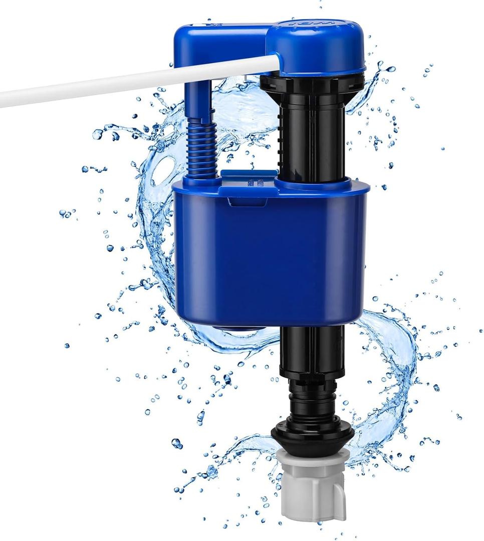 Jamini Toilet Fill Valve Replacement Compatible with TOTO Vintage Toilet Fits SW734B 874 768 708 719RB CW744, Replaces TSU18A TSU08A.11, Universal Adjustable Anti-Siphon Design, Quiet & Water-Saving