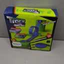 KETIEE Flex Tracks 16Ft for Kids: Flexible Race Car Ramp Track with 4 Small Racecars and 8 Suction Cups Compatible with Diecast 1/64th Cars, Rolls Up Portable Racetrack for Ages 3 & Up (Blue)