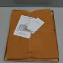 ATLINIA Linen Pillow Cases Euro Sham - 26 x 26 Inch Bed Pillow Protector Cover Set of 2 Bedding Cooling Neutral Pillowcase Shams Rust