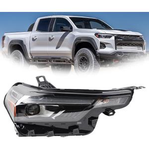 RH LED Headlights Assembly Compatible with 2023 2024 Chevrolet Colorado Headlamp Right Passenger Side 87818229