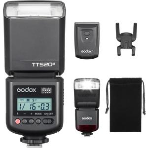 Godox TT520III TT520 III Camera Flash, Universal Hot Shoe Flash, GN33 Manual Flash with RT-16 Wireless Transmitter, Compatible for Canon Nikon Sony Pentax Olympus Fuji Panasonic Camera with Hot Shoe