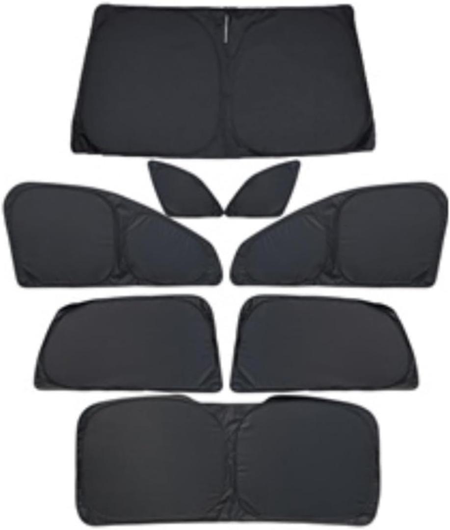 Car Windshield Folding Sunshade Cover Sun Shade Visor Curtain Accessories Compatible with Geely Monjaro Manjaro Xingyue L(Full set-8pcs)