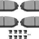 SCITOO D793 Front Ceramic Brake Pads Sets Fit For Acura MDX 2001-2002,For Honda Odyssey 1999 2000 2001 2002 2003 2004