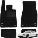WENNEBIRD Superior Carpet Floor Mats for 2020-2025 Porsche Taycan, 0.6-Inch Ultra-Thick, Noise-Reducing, All-Weather Waterproof Anti-Slip  4-Pc Set