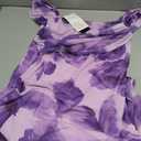 Pretty Garden Purple Flower Dress, L