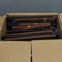 Furologee 3 Tier Printer Stand for Home Office Organization, Mobile Printer Cart with Wheels and 2 Hooks, Under Desk Shelf with Storage, for Living Room, Kitchen, Rustic Brown