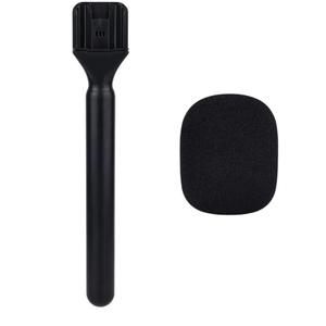 Holder for DJI Mic/DJI Mic 2, Handheld Wireless Microphone Stand Wireless Interview Microphone Adapter Handle with Pop Filter, Parts Accessories