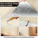 Faux Stone Peel and Stick Wall Panels Removable - Realistic 3D Slate Texture Self-Adhesive Backsplash Tile - Easy Install Wallpaper for Kitchen, 23.62x110 Inches 4PCS (Yellow)