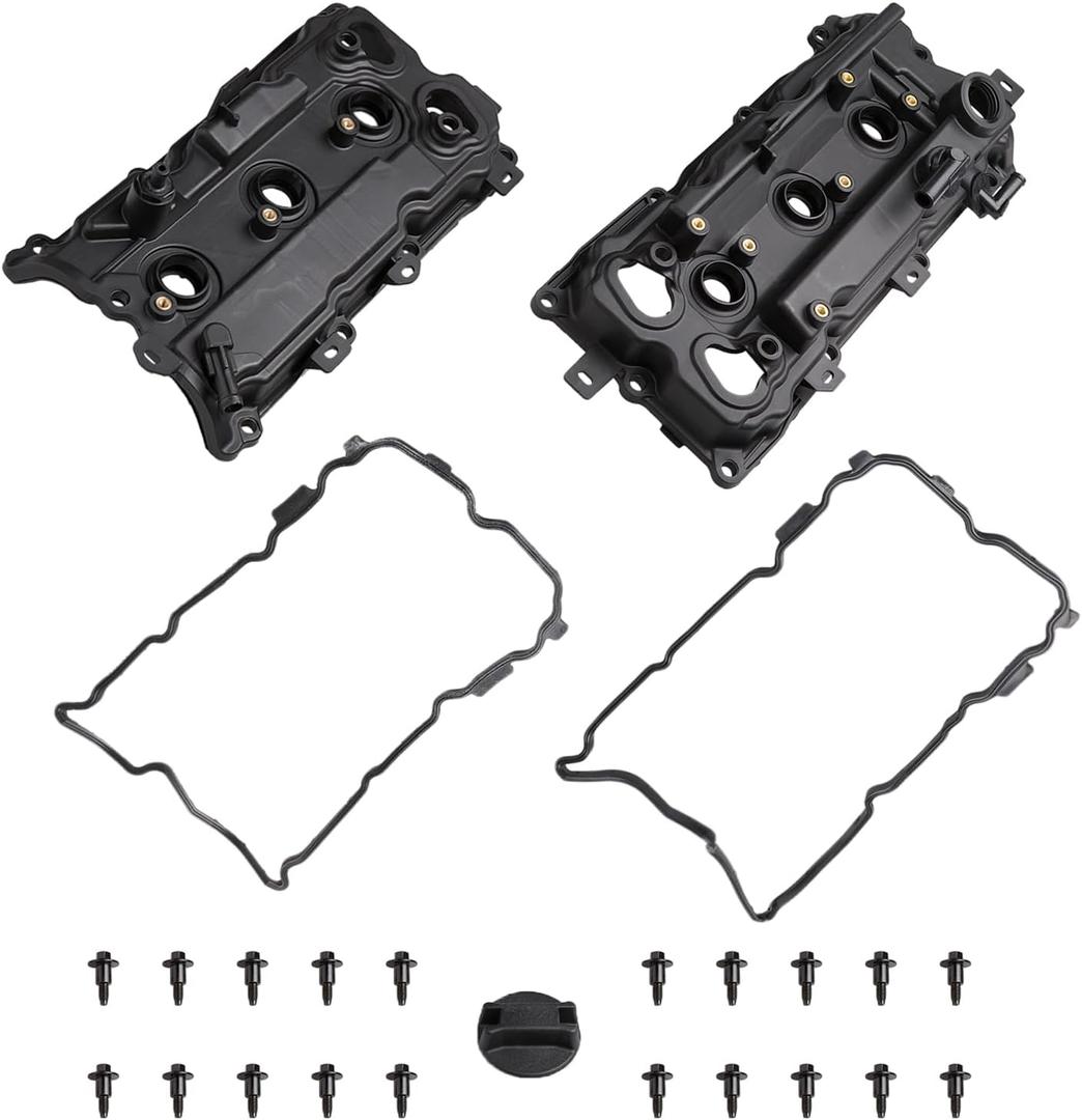 Tykick Engine Valve Covers with Gasket for Nissan Maxima 2009-2014 2016-2020 Murano 2015-2020 Altima 2015-2018 Pathfinder 2015-2016 Infiniti QX60 2015-2018 3.5L V6 Replaces 13264-9N00A13264-9N00B