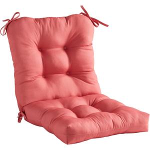Greendale Home Fashions Outdoor Seat/Back Chair Cushion, Set of 1, Dusk Pink
