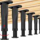 6PCS Adjustable Bed Frame Support Legs (5.1"-8.3"), Frame Center Slats Heavy Support Leg, Extra Durable Furniture Suport Feet, for Frame/Sofa/Dresser/Chair/Table, Legs Furniture Replacement Parts