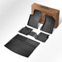 Automotive Floor Mats & Cargo Liners Trunk Set Compatible with 2017-2025 2026 Jeep Compass Trunk Mat Cargo Liner TPE All Weather Custom Fit for 2026 Compass Accessories, Black