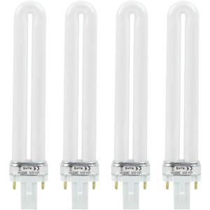 FLYPIG 4 pcs/Set Replacement UV-9W U-Shaped 365nm Light Bulb Lamp Bulb Tube for Nail Art Dryer UV Top Coat UV Builder Gel Lamp Light