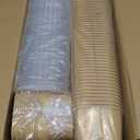 34 oz Disposable Kraft paper salad bowls with lids, Food containers Soup Bowls Party Supplies Treat Bowls 50 Pack