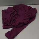 SUUKSESS Women Off Shoulder Long Sleeve Shirts Double Lined Fitted Crop Tops M