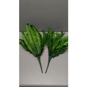 2 Pack Outdoor Fake Plant Artificial Bulk Greenery Tall Simulation Fern Plant for Home Decor Fake Greenery Set