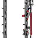 Haturi Premium Vacuum Stand for Dyson Gen5 V15 V12 V11 V10 V8 V7 V6, Metal Attachment Holder with 4 Hooks & 4 Shelves, Hidden Cord Design, Space-Saving Storage Organizer for Dyson Cordless Vacuums