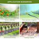 Automatic Drip Irrigation Kit - 50FT with Tool-Free Quick Connectors, 15 Copper Atomizing Nozzles & 360 Bendable Spray for Garden, Greenhouse, Lawn, Plants