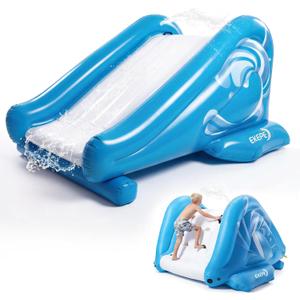 EKEPE Inflatable Water Slide for Pool, Heavy Duty Pool Slide with Water Sprayer for Kids Family Summer Play, Durable Blow Up Backyard Water Slide for Parties, In-ground or Above Ground Pools - Blue