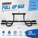 Heavy Duty Doorway Pull Up Bar, No Drill Multi-Grip, 500LBS