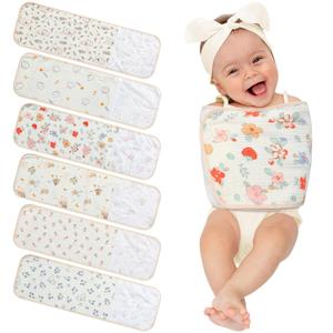 6 Pcs Newborn Snuggle Strap Adjustable Arms Swaddle Band Baby Belly Band Arms Safe Swaddle Sleep Wrap Blanket for Newborn Infant Boy Girls (Flower and Animal Style)
