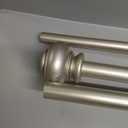 H.VERSAILTEX Window Curtain Rods for Windows 66 to 120 Inches Adjustable Decorative 3/4 Inch Diameter Single Window Curtain Rod Set with Classic Finials, Nickel