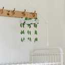 Baby Crib Mobile Arm Wooden Holder - Baby Mobile Hanger for Crib (31 inch, 100% Natural Beech Wood) Strong Anti Slip - Nursery Decor & Gift Accessories (White)