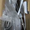 Electric Hand Mixer - 7 Adjustable Speed 180W Handheld Mixer Electric Whisk with 5 Stainless Steel Accessories, Turbo Boost/Self-Control Speed + Eject Button Food Beater for Cakes Eggs (Off white)