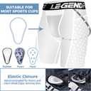Men Baseball Sliding Underwear w/Cup Athletic Padded Compression Shorts Protector Support Football M