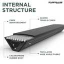 Lawn Mower Deck Belt Replace 782292 for Hustler Super Z with 52" Deck Replacement Part Accessories, 5/8 Inch x 165.5 Inch