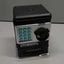 Piggy Bank for Kids, ATM Electronic Password Cash Coin Bank, Money Saving Box for Kids, Boys Girls Birthday Gift (Black)