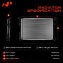 A-Premium Engine Coolant Radiator Assembly Compatible with Mercedes-Benz CLA250 2014-2020, CLA45 AMG 2014-2017, 2.0L