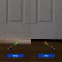 Door Draft Stopper for Bottom of Door, PVC Door Bottom Seal Strip with Strong Adhesive, Cuttable Door Sweep for Exterior & Interior Doors, Blocks Drafts, Dust, Noise & Cold Air, 36 Inchl.(1, Black)