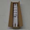 Shower Curtain Rod 42-73 Inch White Shower Rod 7/8" Tension Curtain Rod Adjustable Curtain Rods No Drilling Shower Tension Rod Shower Curtain Tension Rod for Bathroom Windows Doorways