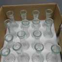 Noamus 16 Pack Glass Bud Vase, Clear Small Flower Vases in Bulk, Vintage Glass Vases for Centerpieces, Mini Vase Floral Bottle for Rustic Wedding Home Table Decor, Floral Party Arrangements