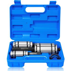 DAYUAN Upgraded 3 Pcs 1-1/8'' to 3-1/2'' Exhaust Pipe Expander Tool Set, Tail Pipe Spreader Kit Compatible with Most Vehicles and Trucks Bule Case 