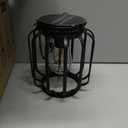 Solar Hanging Lanterns Outdoor Waterproof: 4 Pack Metal Solar-Powered Lights with Hook, Bright Warm Lantern Decor for Outside, Classic Outdoor Lighting for Yard Garden Patio Porch Balcony Decorations
