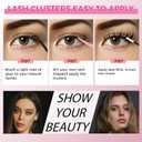2 x Fairy Lash Clusters  140pcs Manga Eyelash Cluster, Natural 10-18mm Mixed Length Anime Individual Lashes, Invisible Clear Band DIY Cluster Lash Extension for Beginners