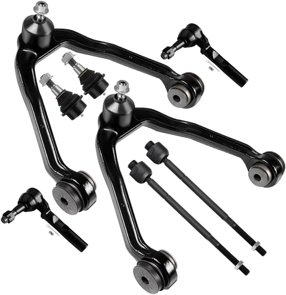 SCITOO 8pcs Front Suspension Kit Upper Control Arm Ball Joint Lower Ball Joint Inner Outer Tie Rod End Replacement For Chevy Express 1500 For Chevy Express 2500 For GMC Savana 1500 For GMC Savana 2500