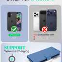 OCASE for iPhone 17 Wallet Case, PU Leather Flip Cover with Card Holder, RFID Blocking, Kickstand, Magnetic Closure, Protective Phone Case for iPhone 17 6.3-Inch 2025, Light Blue