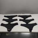 FINETOO Cotton Thongs for Women Soft Low Rise Sexy Thong Ladies Panties Womens Underwear 6 Pack (Medium)