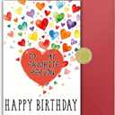 2 x birthday card for husband,Funny Birthday Cards for Men Women, Heartwarming Happy Birthday Card Gift for Favorite Person (02)