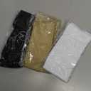 CHARMKING 3 Pairs Open Toe Compression Socks for Women & Men Circulation 15-20 mmHg is Best Support for All Day Wear (Large-X-Large, 02 Black/White/Beige)