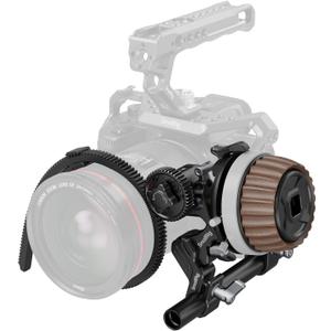 SmallRig F60 Modular Follow Focus with A/B Stops, Allows Wide-Range (0.6kgf-1.8kgf) Stepless Damping Adjustment, with 15mm Rod Clamp and Snap-on Gear Ring Belt for DLSRs and Mirrorless Camera -5163