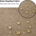 Patio Seat Cushion Covers,Washable Slip Covers Replacement,Waterproof Outdoor Furniture Chair Cushion Pillow Seat Cover for Couch,Garden,Sofa,Flax,24"24"4"(4 Covers Only)